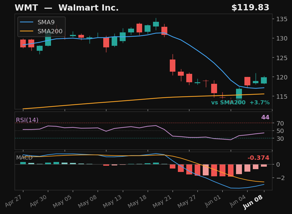 WMT chart
