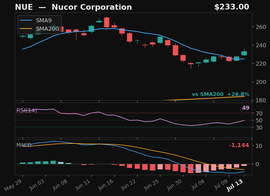 NUE chart