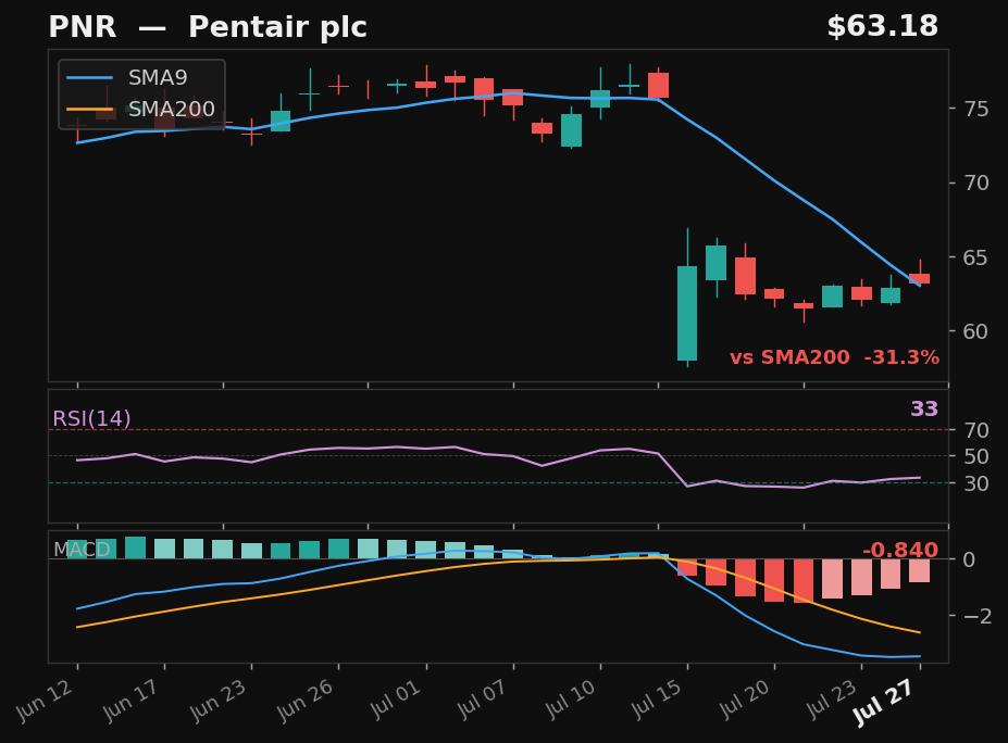 PNR chart