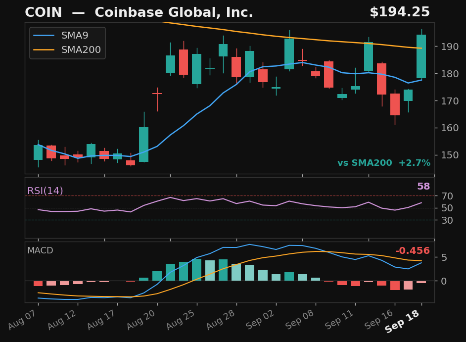 COIN chart