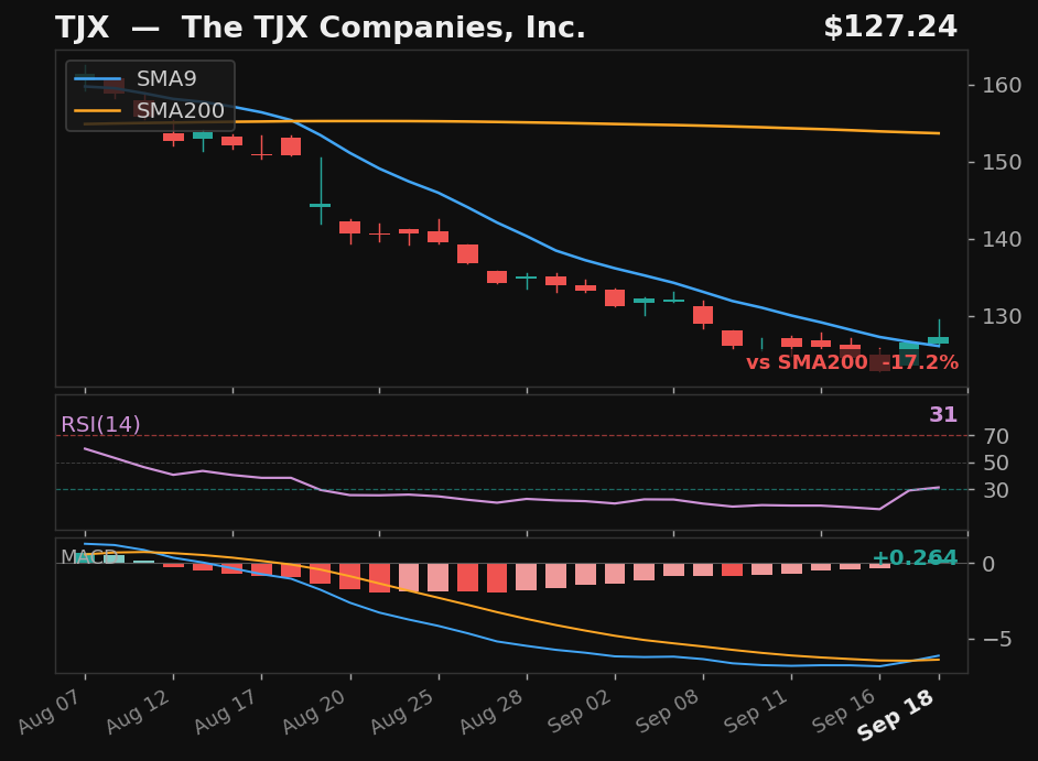 TJX chart